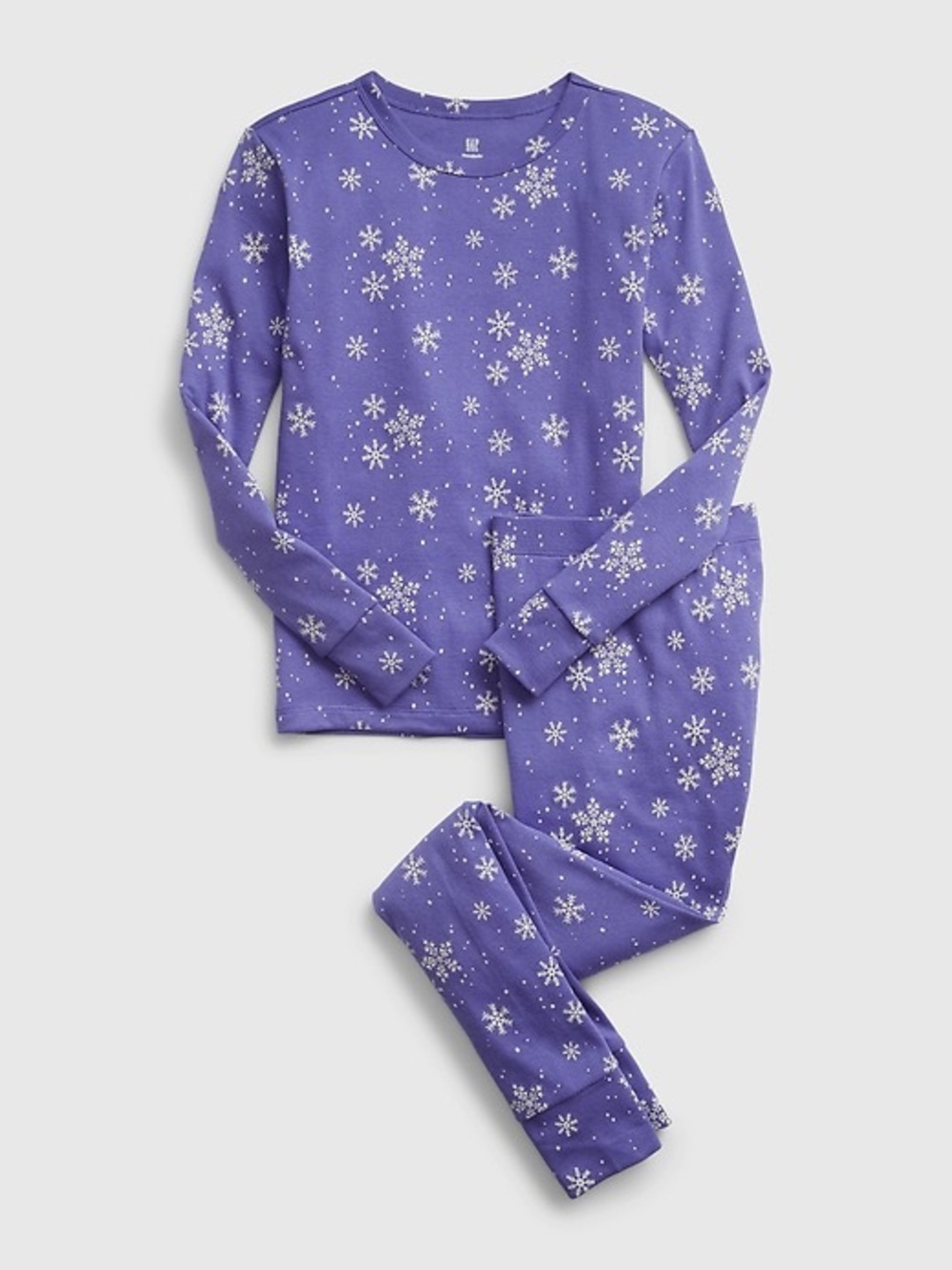 GAP kids Organic Cotton Winter Theme Purple Pyjama Set